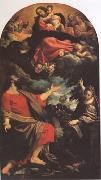 Annibale Carracci The VIrgin Appearing to ST Luke and ST Catherine (mk05) oil painting